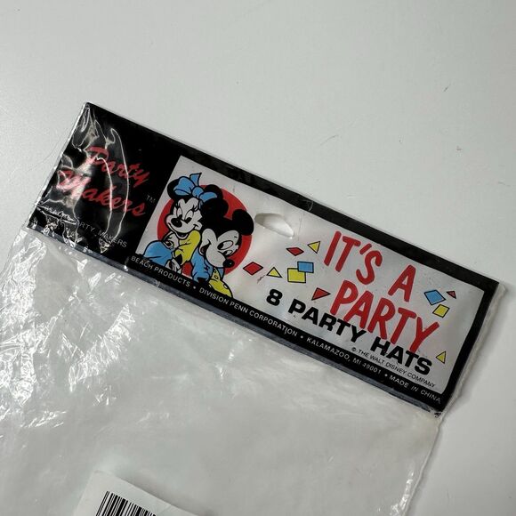 9 Vintage Disney Party Hats Mickey Minnie Goofy Junk Journal Photo Booth Prop - Picture 14 of 15